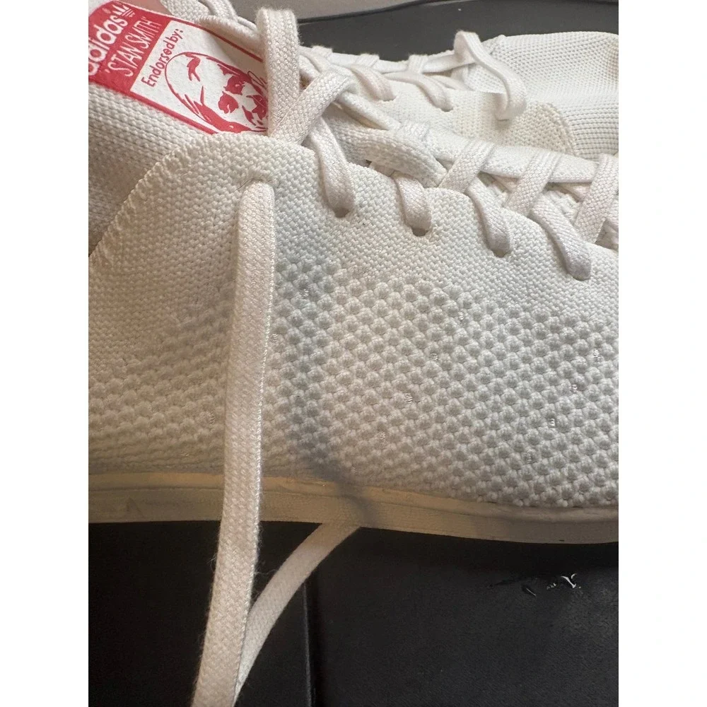 Adidas Stan Smith Primeknit White Red Low Top Sneakers S75148